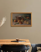 HUARCEY Gold Framed Vintage Wall Art for Living Room, Harvest Apples Still Life Oil Painting Artwork Shelf Decor Abstract Wall Pictures Large Prints Farmhouse Fruit Room Decor Bedroom Kitchen Bathroom