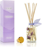 LOVSPA Reed Diffuser Set, Lavender Vanilla Scented Oil Diffuser with Sticks, Home Fragrance Accessories for Bathroom Shelf Decor, Aroma Diffusers for Home or Office Desk, USA Made
