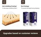 KANKUN Coco Coir Door Mat with Heavy Duty Backing, Welcome Doormat (17" x 30"), Doormat Entrance (Wipe Your Paws)