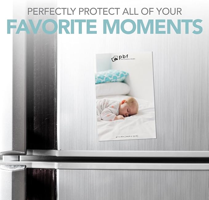 4x6 Clear Acrylic Picture Frame Magnet; Magnetic Acrylic Photo Frames (10)