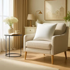 18x18 Throw Pillow Inserts Set of 2 – Decorative Feather Down Cushion Pads for Couch, Sofa & Bed, White Square Pillow Inserts, Machine Washable