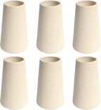 YANLING 6 Pack Light Yellow Vase for Flowers, 6 inch Modern Ceramic Vases for Pampas Grass Simple Shelf Vase Decor, Boho Vases for Home Decor, Vases for Wedding Dinner Table Party Office