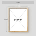 SIGNWIN Framed White Minimal Ocean Beach Seashore Coastals Wall Art, Set of 4 Landscape Colorful Wall Decor Prints, Nature Wilderness Wall Décor for Living Room, Bedroom - 8"x10" Natural