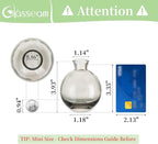 Glass Bud Vase for Centerpieces, 12Pcs/4Sets Glasseam Modern Gray Mini Small Vases for Flowers Bulk Flower Vase Set Aesthetic Cute Handmade Tiny Short Wedding Table Centerpiece Decor