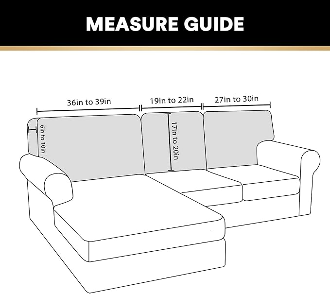 PrinceDeco Sectional Couch Covers Velvet Cushion Covers for Sectional Couch Cushion Covers for Sectional Sofa Separate Sectional Sofa Slipcovers Washable(1 Chaise Back+ 2 Sofa Back,Camel)