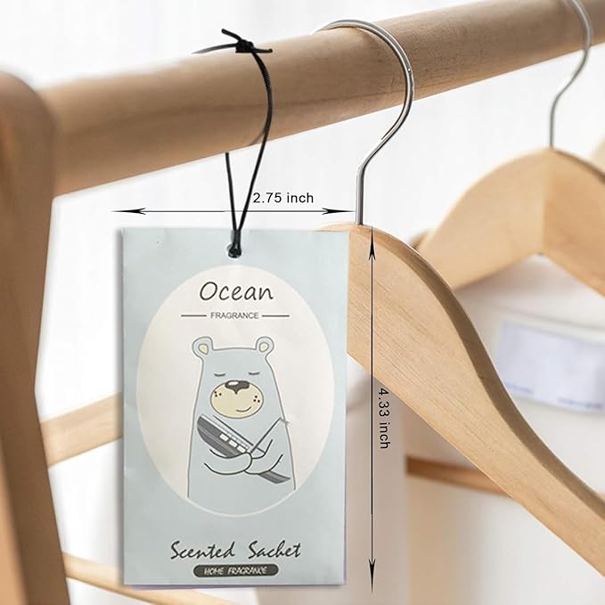 13 Scents Scented Sachets for Drawers and Closets Air Freshener Home Fragrance Sachet Total 14 Packs Gift Box