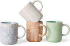 17 OZ Coffee Mugs Set of 4, Ceramic Modern Coffee Mugs Set with handle for Tea/Latte/Milk/Cocoa.