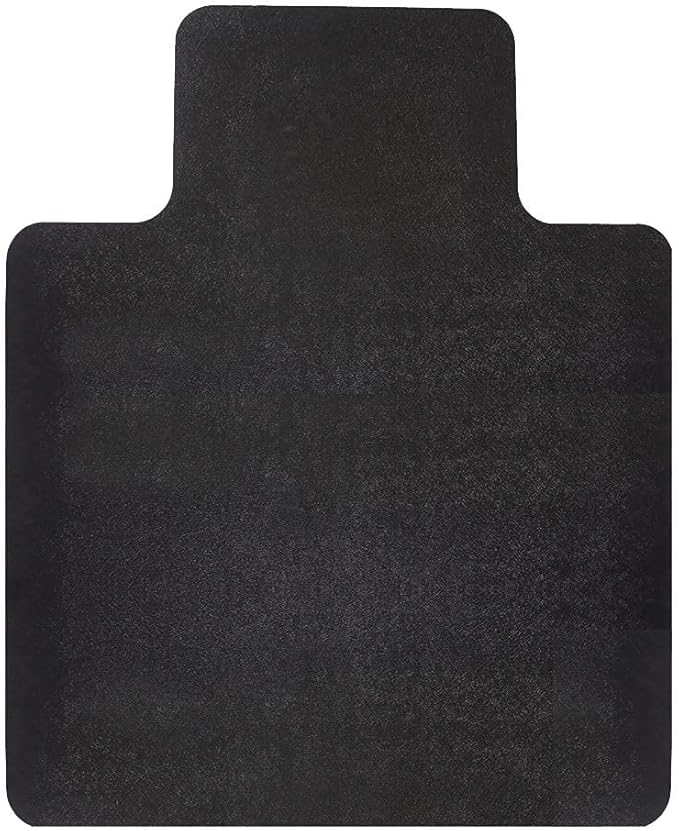 RESILIA Office Desk Chair Mat with Lip - for Low Pile Carpet (with Grippers) Black, 36 Inches x 48 Inches, Made in The USA
