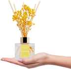 Reed Diffuser Set - 3.38 fl oz (100ml) Lemon Verbena Essential Oil with 6 Reed Sticks | Home & Bathroom Decor