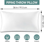 20x36 King Size Pillows for Sleeping, Soft and Fluffy Bed Pillows with Down Alternative Filling for Side and Back Sleepers,Hotel Collection Large Rectangle Sham,Decorative Pillow Form