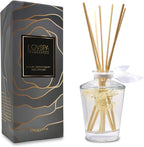 LOVSPA Reed Diffuser Set, Heavenly Southern Magnolia Scented Oil Diffuser with Sticks, Home Fragrance Accessories for Bathroom Shelf Decor, Aroma Diffusers for Home or Office Desk, USA Made