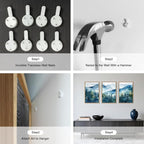 Celestdeco Blue Ridge Mountains Forest Framed Canvas Wall Art Set, Natural Landscape Wall Decor, Green Pine Trees Wall Painting, Woodland Artworks for Living Room, Bedroom, Dining Room - 24"x36"x3