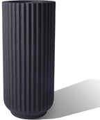 31.5 Inch Tall Roman Column Concrete Planter（14.2Dx31.5H，36 Pounds）,Durable All-Weather Use with Drainage Holes,Large Tall Round Planter for Outdoor Indoor Plants