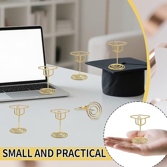 30 Pcs Picture Display,2 Inch Gold Photo Holders,Gold picture Holders for Tables,Table Number Holders，Party supplies for autumn harvest festivals, Halloween, Thanksgiving,Fall Decorations (Style 2)