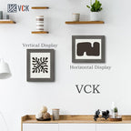 VCK 8x10 Picture Frame 3 Pack, Gray Solid Wood Frame, Exclusive Wood Grain, Wall Gallery Frame