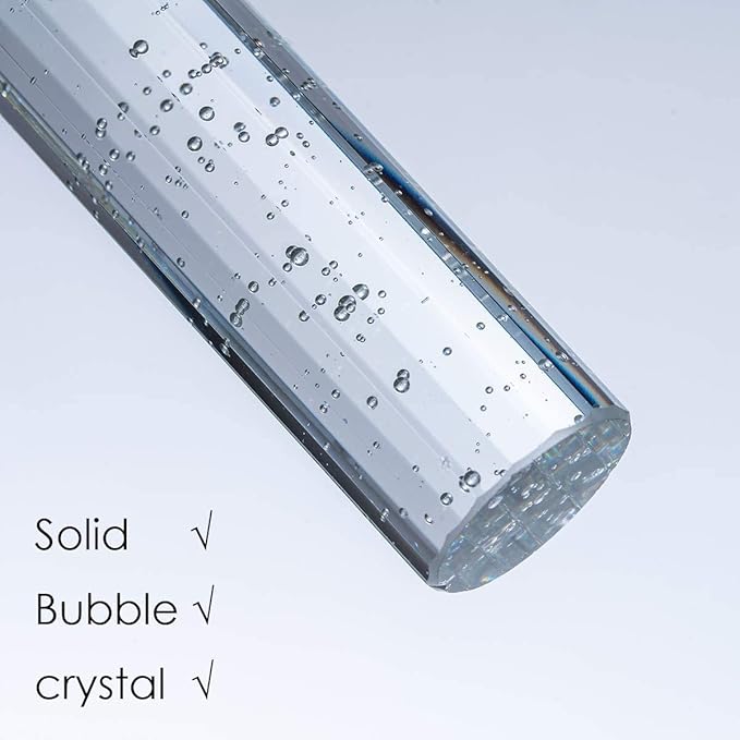 Set of 3 Pendant Lights for Kitchen Island, White Light, Gold Crystal Linear Pendant Lighting, Bar Corner LED Light Fixtures Glam Drop Light