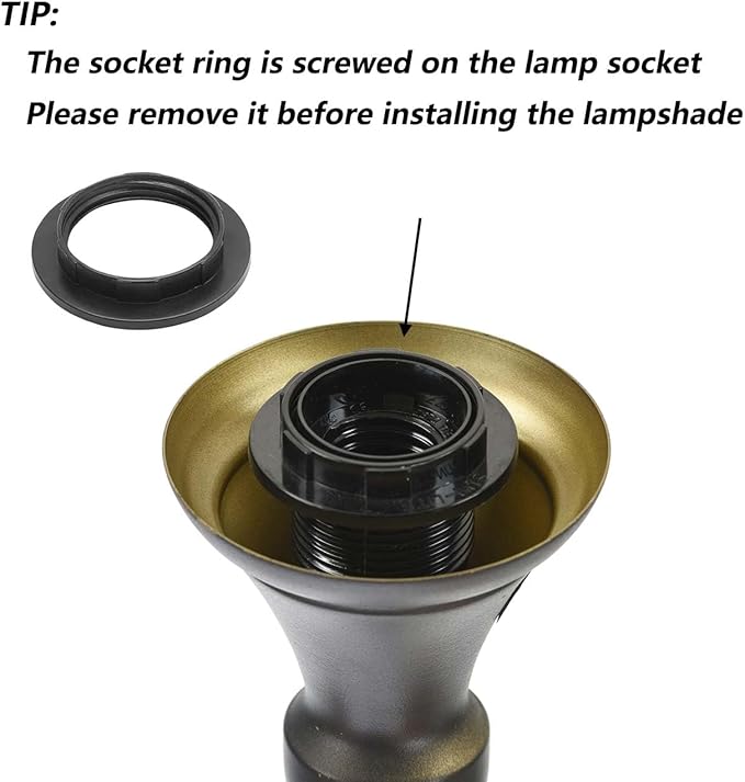 Bieye L10868 Tiffany Style Stained Glass 3-Light Torchiere Floor Lamp with Sidelights for Reading, 70-inches Tall (Baroque, Red)