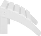 WestinTrends Outdoor Ottoman, Patio Adirondack Ottoman Foot Rest, All Weather Poly Lumber Folding Foot Stool for Adirondack Chair, Widely Used for Outside Porch Pool Lawn Backyard, White