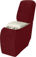 Arfntevss Sectional Recliner Couch Covers Velvet Corner Sectional Sofa Cover for Reclining Couch Stretch Soft L Shape Recliner Slipcover Washable Middle Console Protector (1 Console Cover, Wine Red)