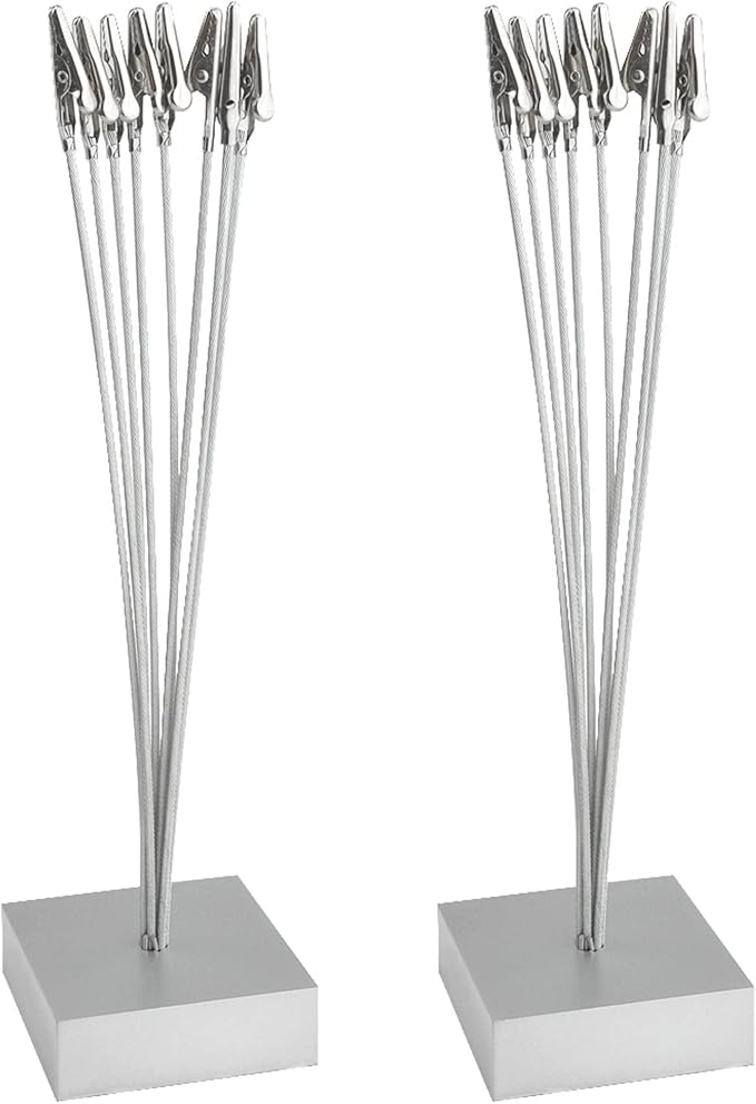 2Pack 8-Branch Tree Style Memo Photo Holder Clip Table Number Holder for Memo Photo Christmas Wedding Card Display