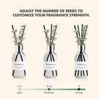 Clesh Reed Diffuser Set, 6.7 oz Eucalyptus Scented Diffuser with Sticks, Home Fragrance Reed Diffuser for Bathroom Shelf Decor