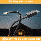 Outdoor Safety String Lights 100FT - 24V 20W Commercial Grade Low Voltage Strand with 40 S14 Shatterproof Bulbs for Tree Garden Yard Cafe Bistro | Warm Yellow 3500K | IP65 Waterproof | UL Listed