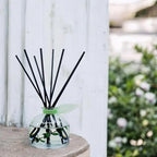 LOVSPA Reed Diffuser Set, Unwind Eucalyptus & Mint Scented Oil Diffuser with Sticks, Home Fragrance Accessories for Bathroom Shelf Decor, Aroma Diffusers for Home or Office Desk, USA Made