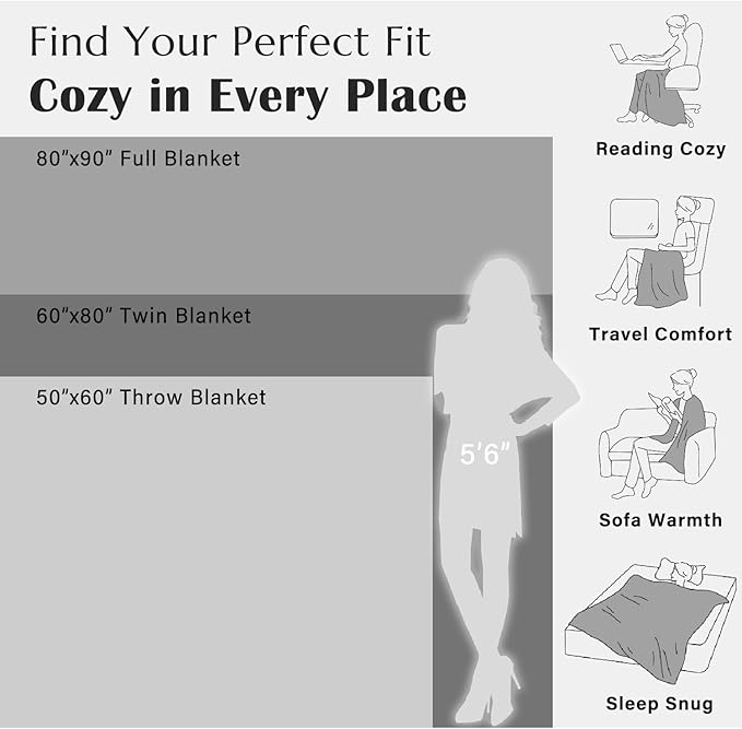 jinchan Boho 100% Cotton Muslin Blanket 3-Layer Queen Size 80x90 Inches Geometric Grey Lightweight Reversible Soft Cozy Comfy Throw for Couch Sofa Bed Large Coverlet Quilt Blanket Bedroom All Seasons