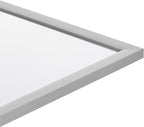 Amazon Basics Rectangular Wall Mount Mirror 24" x 36", Standard Trim, Nickel