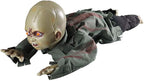 AW Halloween Animated Decoration Crawling Baby Zombie Scary Sound Sensor Activated Ghost Baby Doll Haunted House Flashing Eyes Party Outdoor Decor 2025