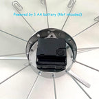 Mollytek Wall Clock Photo Collage Photo Wall Clock with Pictures Around It Wall Mounted Photo Display Clock with 16 Photo Clips for Hanging Prints, Instax, Polaroid, Holiday Cards,Artwork