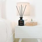 Silky Saffron Reed Diffuser 5 oz - Luxury Aromatherapy with Magnolia, Bergamot - Home Decor Gift for Bedroom, Office, Living Room, Bathroom - Long-Lasting Scent - Premium Fragrance Sticks