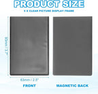 PATIKIL 2x3 Fridge Magnetic Frame, 5Pcs Mini Picture Frames Photo Frame Instant Film Small Picture Holder for Fujifilm Refrigerator, Black