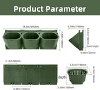 Self Watering Wall Mounted Vertical Planter, 36 Pots Wall Planter Indoor Vertical Living Green Plant Wall Easy Installation (Green)