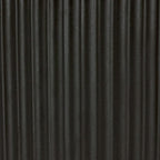 Amazon Basics Assorted Sizes Fluted Ceramic Round Planters, Set of 3, 6 inch, 8 inch, 10 inch, Black