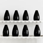 Modern Black Small Ceramic Vase Set of 16 for Living Room Bedroom 4.13'' Minimalist Fresh Flower Vases for Home Decor Office Fireplace Centerpieces Nordic Style Gift for Fake Plant 16 Pack