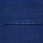 Square Shaped Goat Leather Handmade Eco-Friendly Blue Pouf - 21" x 21" x 12", Plain Solid, Recycled Foam with Fibre Fill Stuffed, Seating Pouf PF12