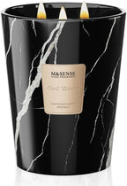 M&SENSE OudWood Scented Candles for Home, 3-Wick Highly Scented Jar Candles, Extra Large Candle 35 Oz 150 Hours Long Lasting Burning, Relaxing Aromatherapy Candle for Stress Relief, Meditation