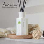 Reed Diffuser Set, Lime Scented Oil Diffuser, 6.76 fl oz (200 ml) Home Fragrance Diffuser with Reed Sticks, Air Fresheners for Home, Bathroom Shelf Decor