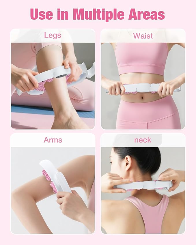 bedee Cellulite Massage Tool, Lymphatic Drainage Massager, Fascia Massage Tool for Arms, Legs, Stomach, Blue