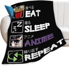 Anime Blanket for Girls Boys Anime Gifts Throw Blanket for Women Mens Lightweight Fuzzy Cozy Plush Flannel Fleece Blankets for Bed Decor 50"x60"