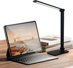 Desk Lamp, LUJOLUMIN Desk Light, Dimmable Reading Lamp,CRI>90, 700 Lumen, 3 Brightness Levels, Touch Control, LED Foldable Led Lamp for Kids, Working, Office, Study