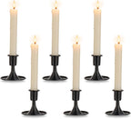 Black Candlestick Candle Holders for Taper ：6 PCS Romadedi Candle Stick Holder Set Vintage Table Centerpiece Halloween Decoration Wedding Christmas Fireplace Mantel Home Deocr