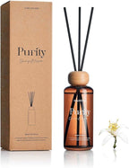 M&SENSE Orange Blossom Reed Diffuser: 6.3 fl oz Non-Toxic Aroma Set with Sticks, Light & Subtle Fragrance, Long-Lasting Natural Essential Oil Gifts for Bedroom, Shelf Decor & Small Spaces