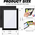 Magnetic Picture Frames for Lockers (4"X6",20 Pack),Magnet Photo Pockets/Greeting Card Holder,Decorations Frame for Home/Office/School/Classroom/Party