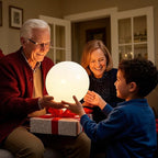 10-Inch LED Ball Light, Rechargeable Dimmable LED Glowing Orb Light w/Remote, 16 RGB Color Changing Globe Floor Lamp, Indoor/Outdoor Waterproof Mood Lamp for Home Lawn Party Pool Decor