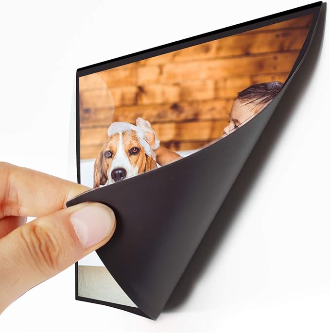 HIIMIEI 20 Pack 4x6 Magnetic Picture Frame for Refrigerator No Scratched, Fridge Magnetic Photo Pockets Hold to Metal Surface
