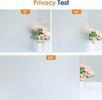 Homein Frosted Glass Window Privacy Film with Tools UV Blocking Privacy Film for Glass Windows, Static Cling No Glue Removable Reusable Anti Glare for Home Day and Night, Pure 23.6x157.4 inch