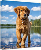 Personalized Photo to Canvas Print - Canvas Prints With Your Photos on Custom Wall Art for Bedroom, Living Room, Wedding Baby Pet Family Picture Framed Wall Art (12 W x 18" H)