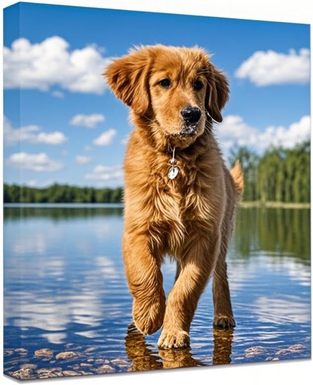 Personalized Photo to Canvas Print - Canvas Prints With Your Photos on Custom Wall Art for Bedroom, Living Room, Wedding Baby Pet Family Picture Framed Wall Art (12 W x 18" H)